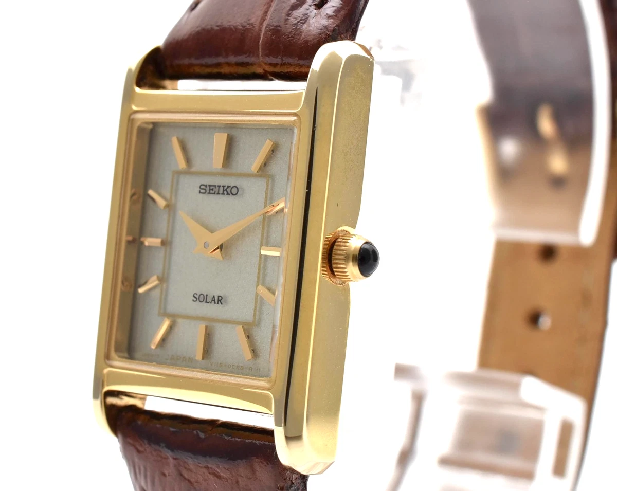 Seiko Solar Rectangle Watches for sale - eBay