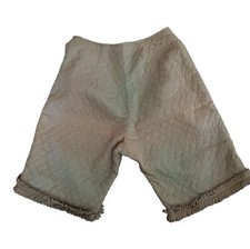 Vintage Green Quilted Bloomers With Fringe 27 Waist