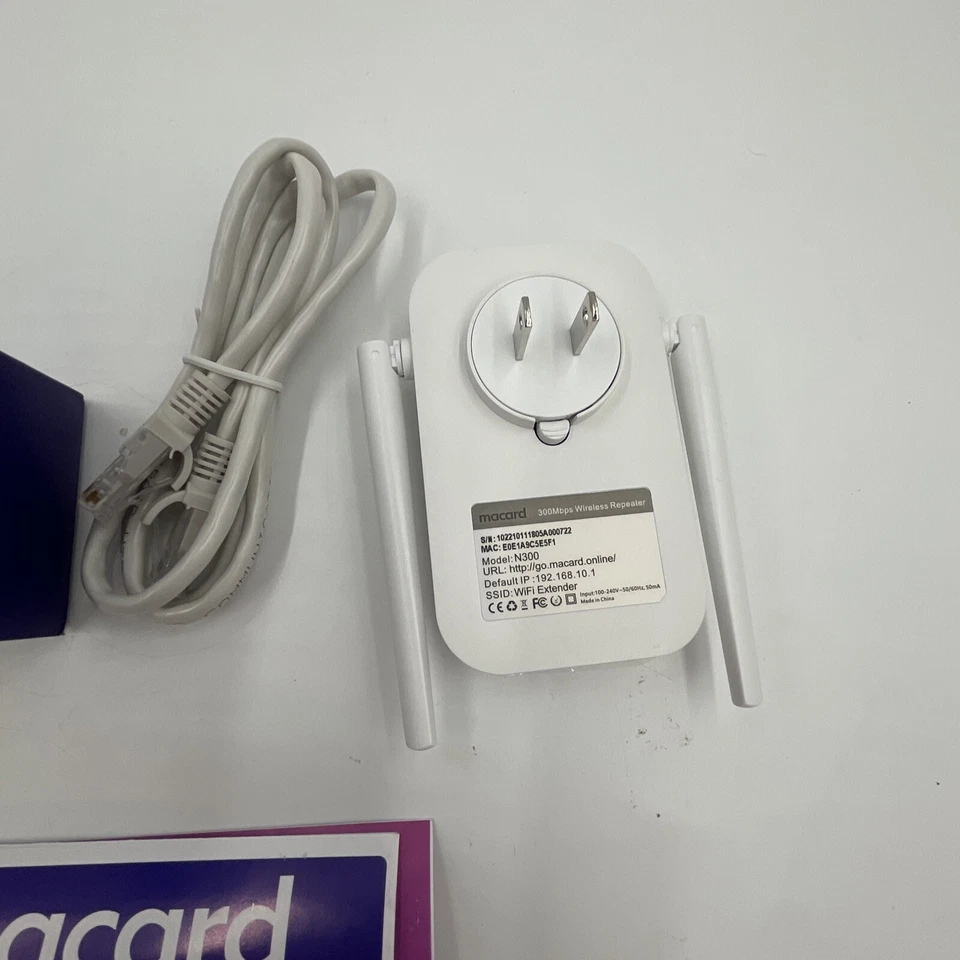 MACARD N300 Dual Band Wi-Fi Range Extender with Ethernet port - Image 4 of 4