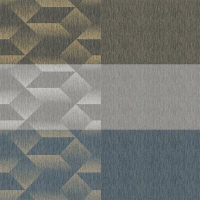 Rasch Aura 3D Effekt Geometrisch/Einfarbig Metallic Strukturtapete 3 Farben 