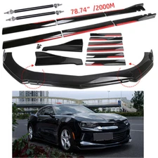 For Chevorlet Camaro Front Rear Bumper Lip Spoiler Splitter Body Kit Side Skirt