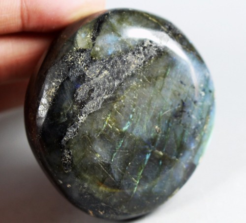 Increíble piedra de forma libre de espectrolita flash azul real 170 g - Imagen 10 de 12