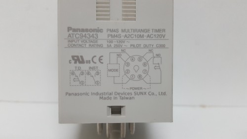 PANASONIC PM4S MULTI RANGE TIMER A2C10M-AC120V - Picture 12 of 12