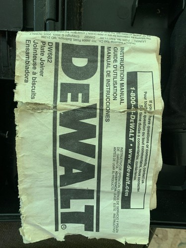 DEWALT DW682K 120V Plate Joiner Kit - Picture 2 of 2