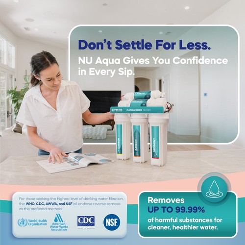 NU Aqua 100GPD Under Sink Reverse Osmosis Water Filter System - 120 Day Trial - Picture 36 of 58