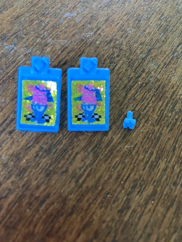 Vtg 1988 Cool Times Barbie replacement earring ring set sundae ice cream