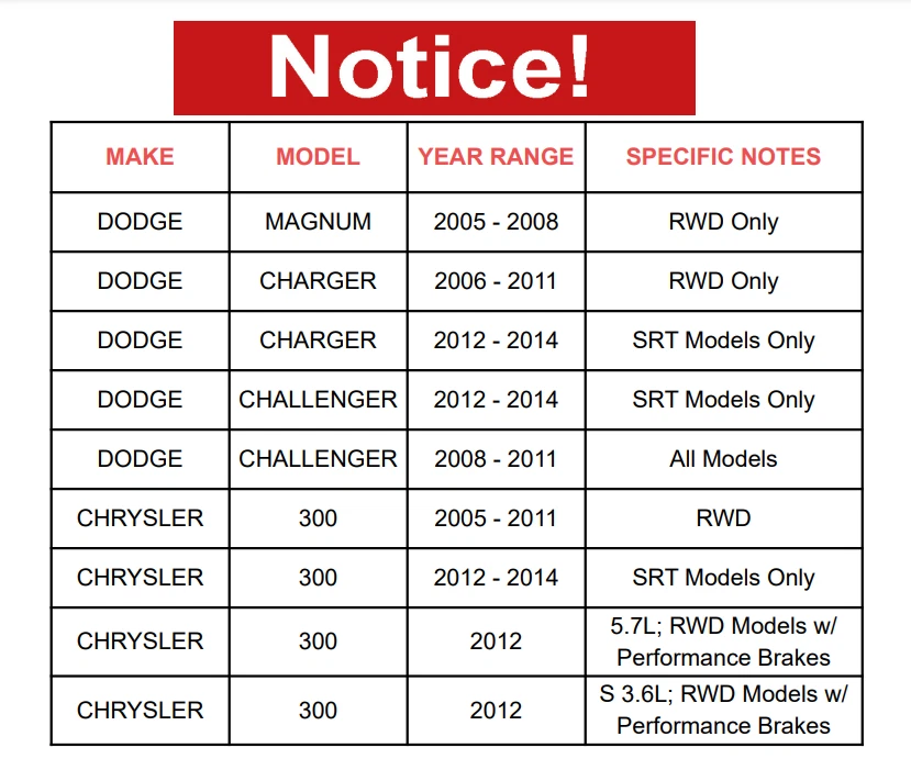 RWD Wheel Hubs Bearing Front for 2006 - 2014 Dodge Charger Chrysler 300 w/ABS - Image 2 of 4