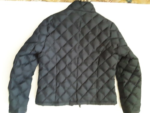 Kirkland Signature Down Quilted Black Jacket Coat Zipped Pockets Women's Size S - Picture 2 of 5