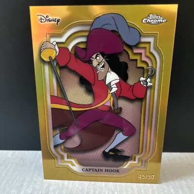 2024 Topps Chrome Disney - Captain Hook - Peter Pan - /50 Gold