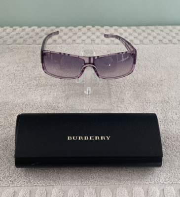 Vintage Burberry Sunglasses Purple Plaid Frames 125 B 8438/s 60-13