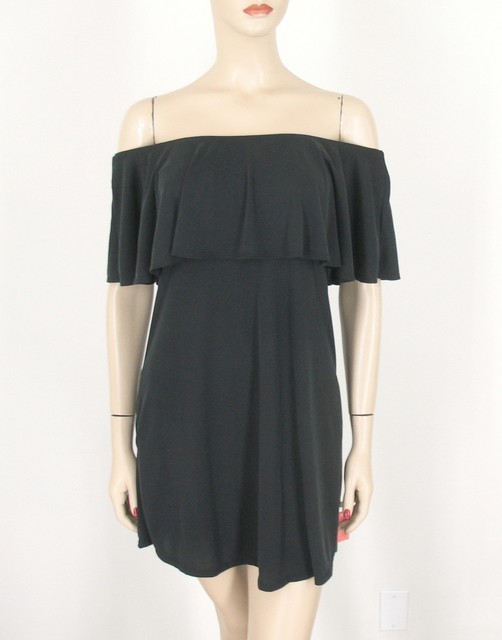 aqua off the shoulder dress