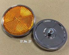 Pair Front Headlight case reflector for Honda MT250 ST90 XL70 SL70 SL350K2 59mm 