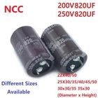 2Pcs NCC 820uF 200V 820uF 250V 200v820uF 250V820uF 22X40 Snap-in PSU Capacitor