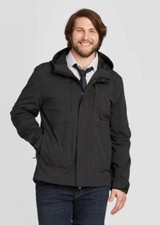 Goodfellow  Co  Men's Big  Tall Elevated Softshell Jacket - Black - Size M