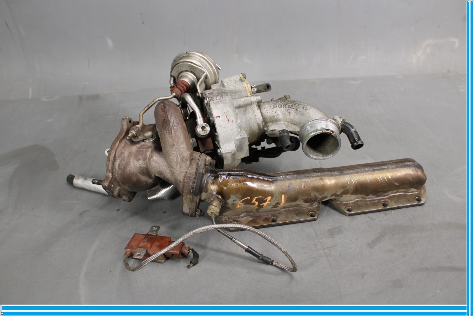 03-10 Bentley Continental GT W12 Left Side Turbocharger Turbo Manifold 6.0L Oem