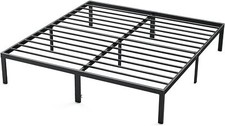 Metal Bed Frame Bedroom Sturdy Steel Slat Support Bedstead,Queen King Full Size