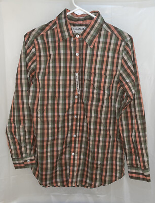 NWT I & T Station Nangaparbat Men's Large Sleeve Button Front Shirt Multicolor.