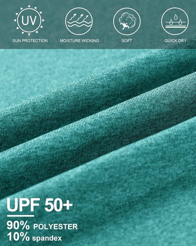 Men's UPF 50+ Long Sleeve Rash Guard Quick-Dry Shirt - UV Protection for Outdoor - Picture 58 of 79