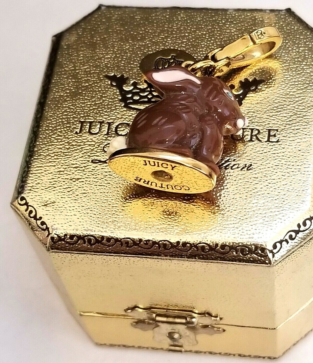 NEW IN BOX NWT 2010 Juicy Chocolate Bunny Rabbit Charm NEW IN BOX NWT 2010 Juicy Chocolate Bunny Rabbit Charm