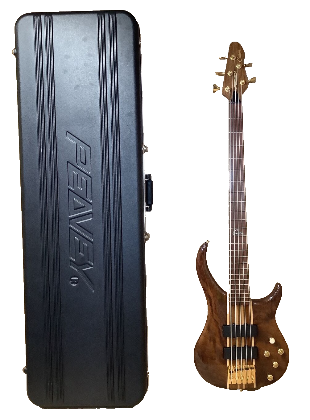 Peavy Cirrus 5 2001 Maple Body 5 String Bass Guitar With Acc In Black