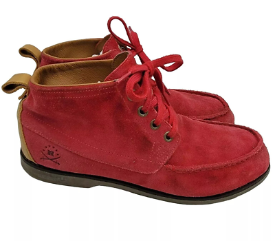Adidas x Ransom Creek Mid Chukka Boots Red Leather Mens 9  display picture 2