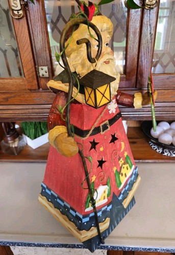 Grandeur Noel 251/4" Holz Weihnachtsmann Collectors Edition Weihnachtsfigur Dekoration - Bild 12 von 20