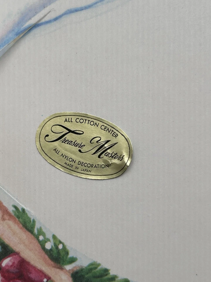 Lenço de noiva vintage década de 1950 Treasure Masters na caixa de presente novo - Imagem 4 de 4