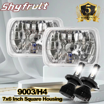 2x 5x7'' 7x6'' LED Headlights Hi/Lo DRL For Toyota Pickup 82-95 Tacoma 1995-1997*