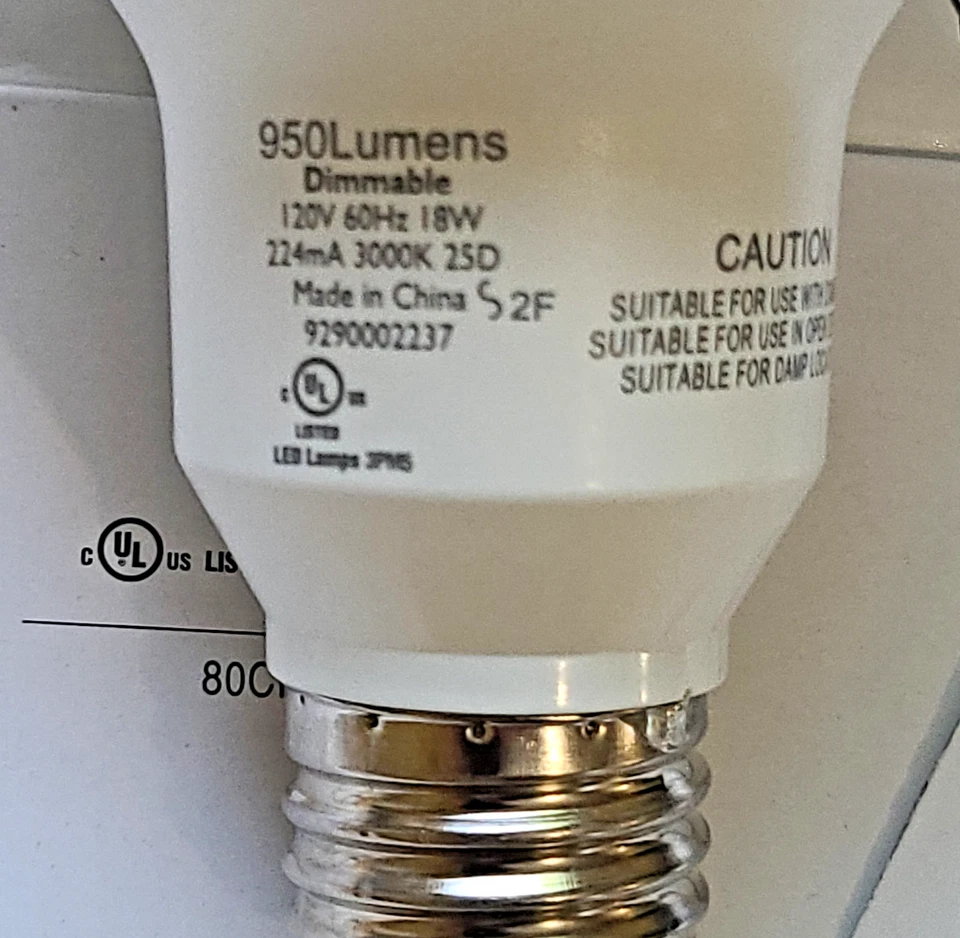 Philips Endura 18W LED PAR38  White Light Flood Light Bulbs 25° Dimmable 6 Bulbs - Image 3 of 4