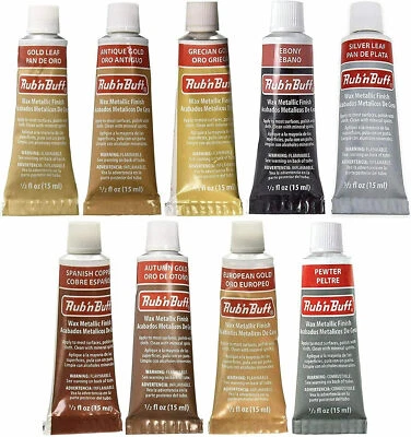Rub n Buff Original Cera Dorada Metálica Permanente Marco de Madera Pasta Metal 15 ml - Imagen 1 de 4