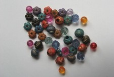 CRAFT-JEWELLERY-BEADS 40 x 7-10mm Assorted Spacer Beads