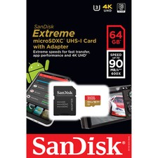 Sandisk 64G Micro Extreme 4K UHS2 SD card for LG G Pad 8.0 F 7.0 10.1 tablet