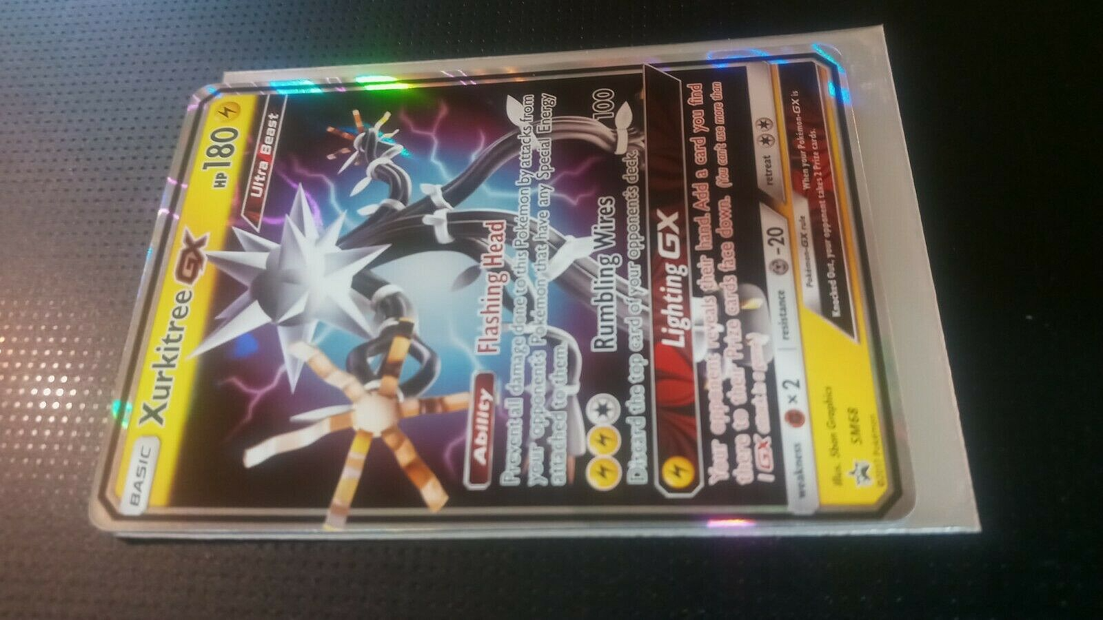 Pokémon Card = Xurkitree GX SM68 = Ultra Beast = MINT = Black Star