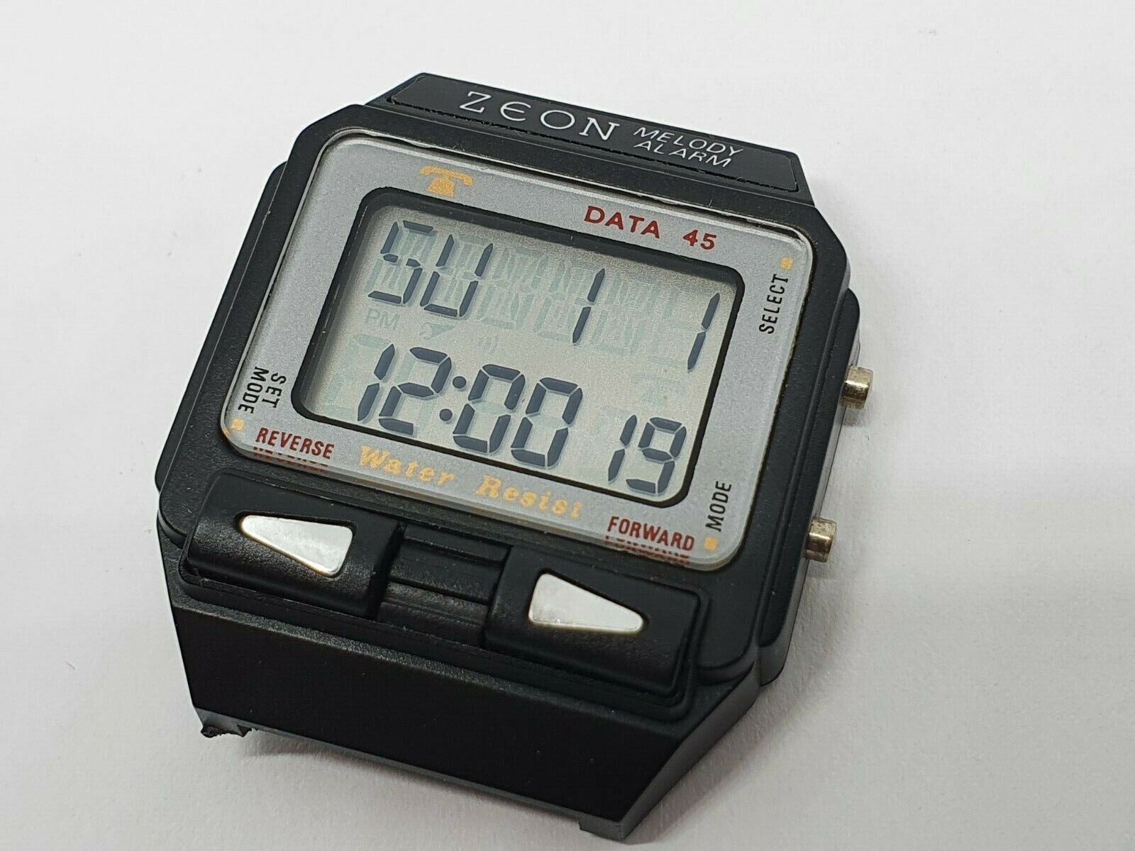 Vintage Digital watch Zeon Melody Alarm Data 45