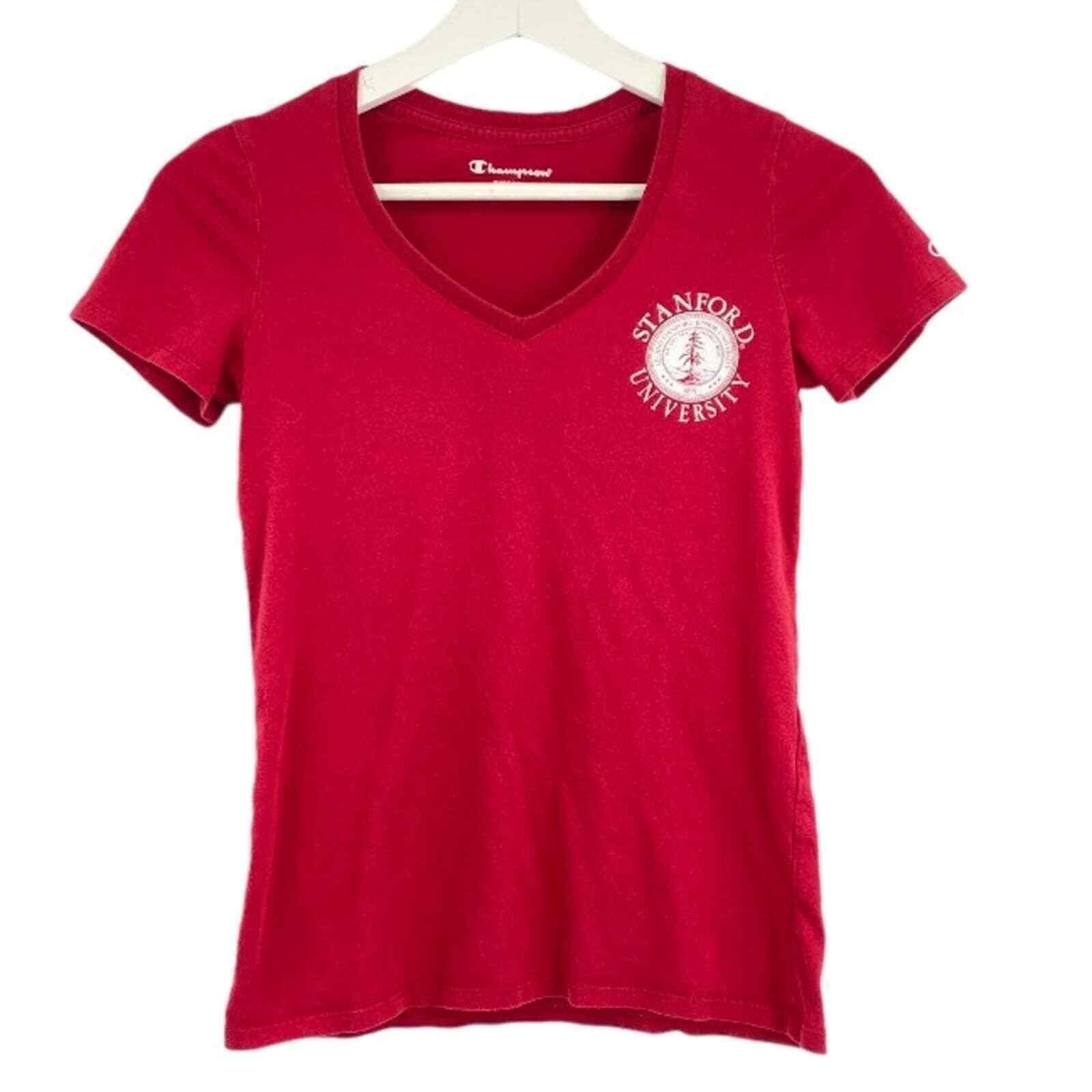 Champion Stanford Collegiate V Neck Fitted T-Shir… - image 2