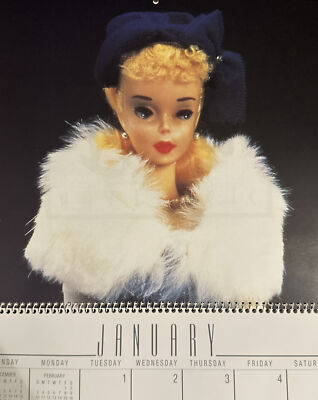 Barbie カレンダー 2022 卓上 Vintage 1991 Nostalgic Barbie Calendar Mattel Great For Framing