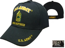 US Army MSG RETIRED Ball Cap Sergeant First Class E-8 Cav Infantry Airborne Hat