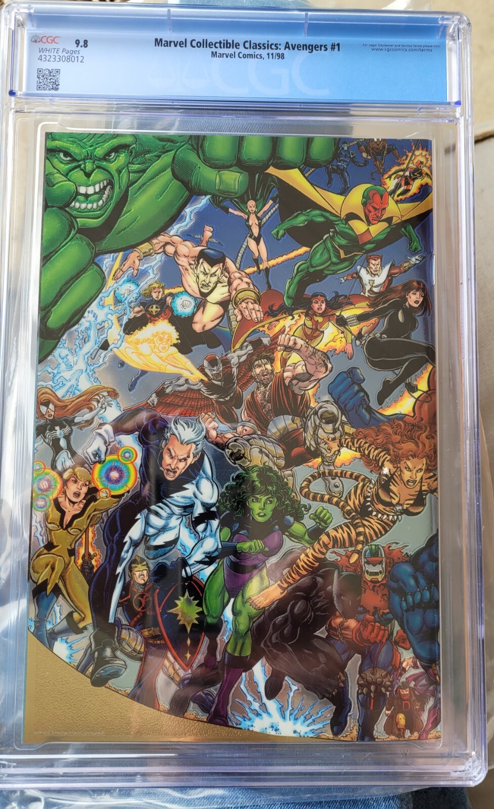 Marvel Collectible Classics: Avengers #1 Chromium CGC 9.8 George Perez ...