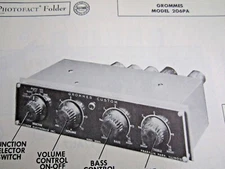 GROMMES 206PA EQUALIZER PREAMPLIFIER PREAMP PHOTOFACT