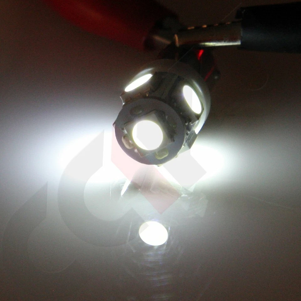 20 Piezas BA9S 5-5050-SMD LED Blanco Interior Instrumento Calibre Tablero Luz Lámpara 1816 Foto 4 de 4