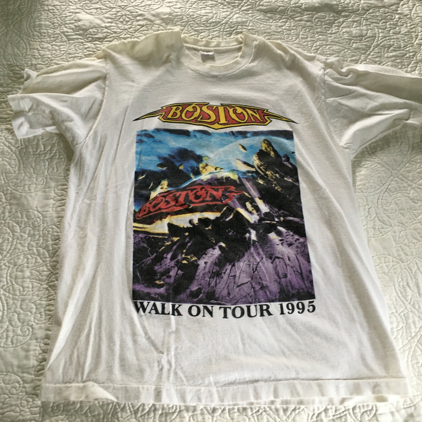 Rare Vintage Single Stitch Boston 1995 Walk On Tour T… Gem
