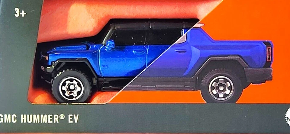 Camión GMC Hummer EV 2024 Matchbox piezas móviles azul Foto 2 de 4