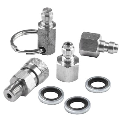 Stainless-Steel PCP Filled Quick Connect Fitting Plug Adapter 1/8-BSPP For Air