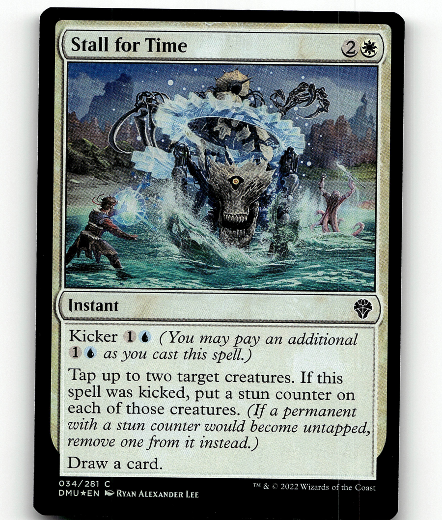 mtg stall cards FOIL - MTG Dominaria United - Stall for Time #34