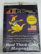 (5-Pack) Pro-Mold Magnetic Trading Card Holder 150pt Xtra Thick MH6UV5 Patches