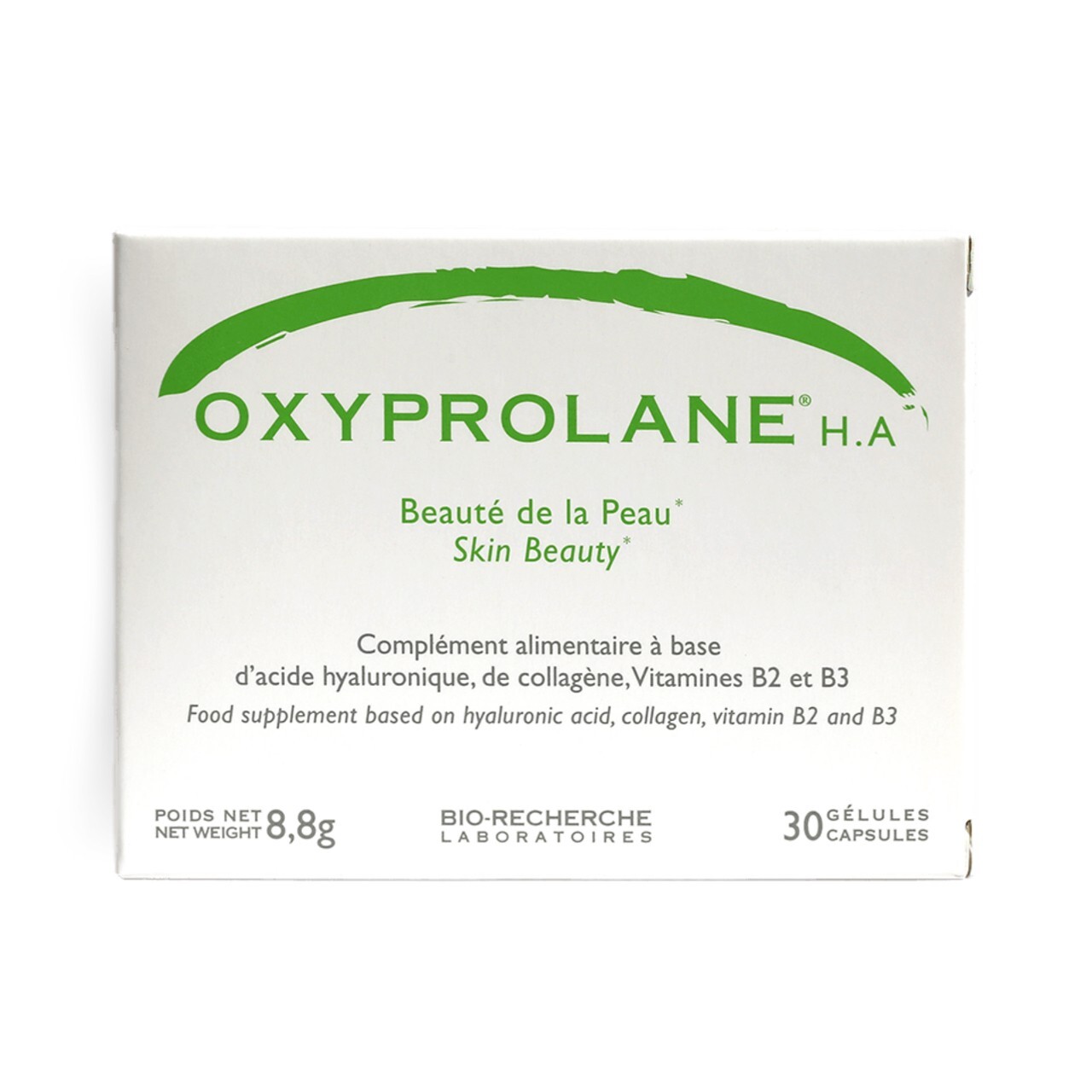 Bio Recherche Oxyprolane HA complément beauté de la peau acide hyaluronique 30 gélules