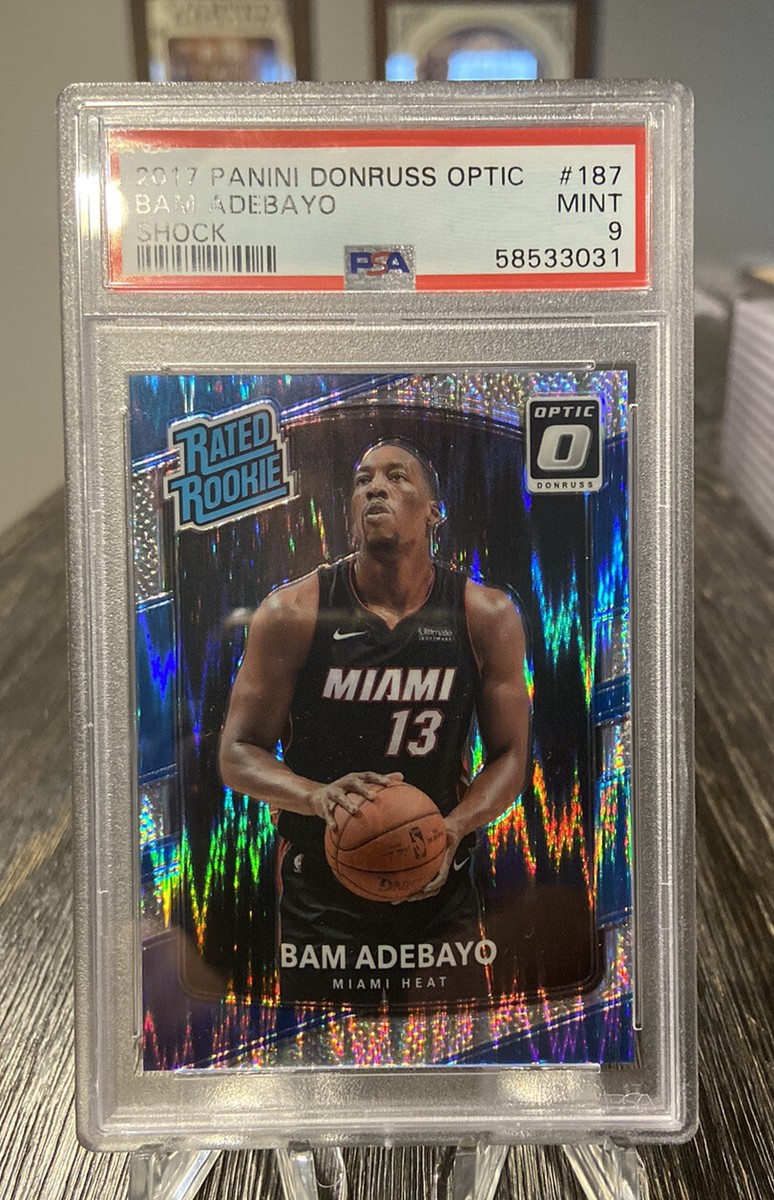 😳2017-18 Panini Donruss Optic “Shock Prizm” Bam Adebayo “PSA 9