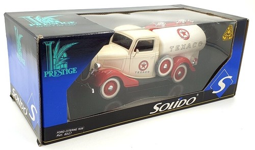 Solido 1/18 Scale Diecast 8027 - Ford Citerne 1936 Texaco - Cream - Picture 5 of 5