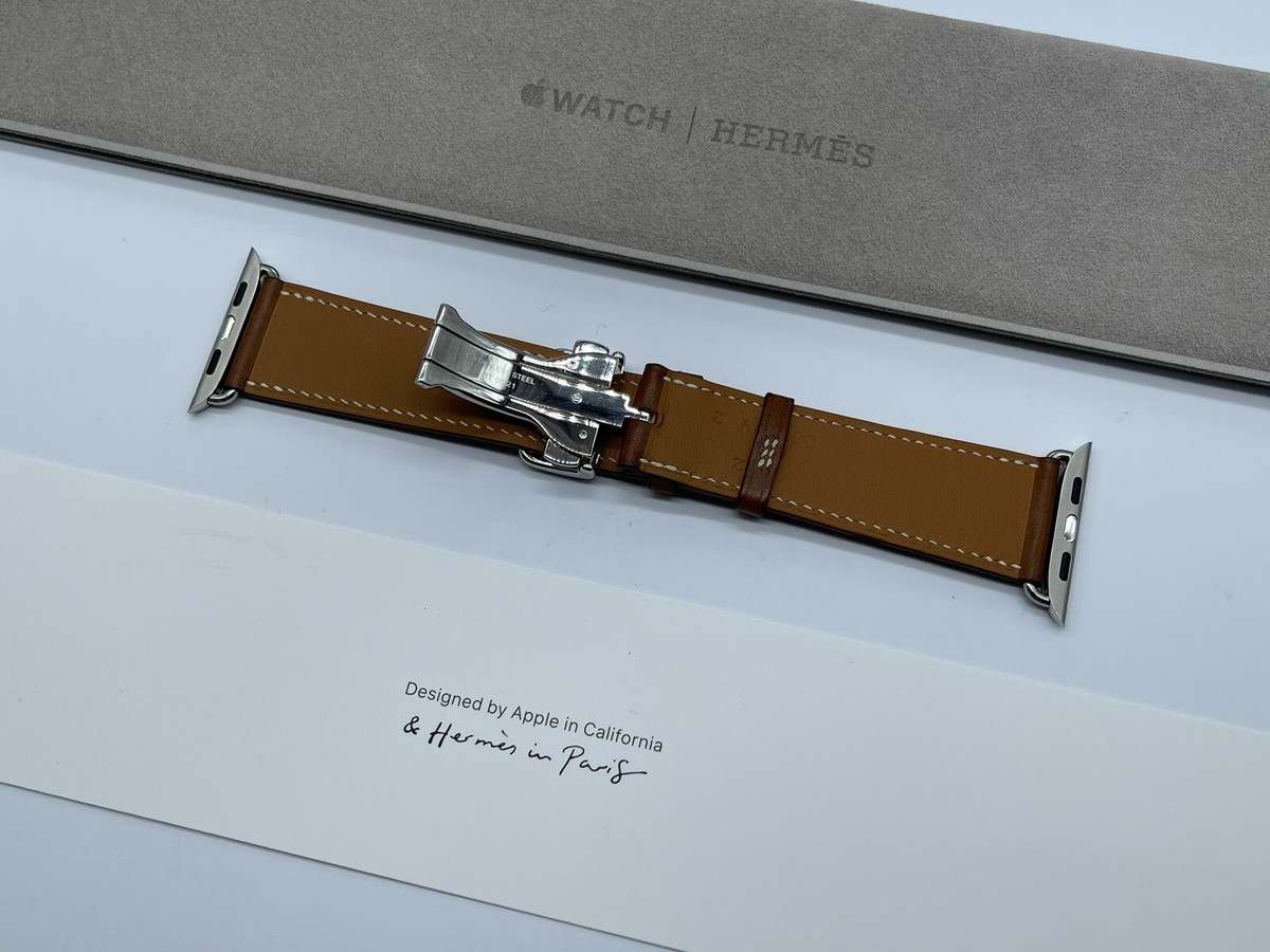 Genuine Apple Watch Hermes Ebene Single Tour Deployment Buckle