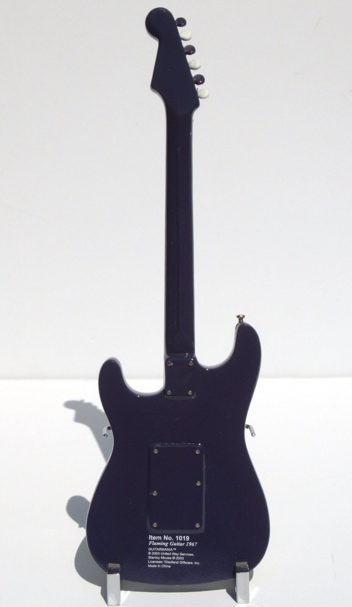 Guitar Mania 2003 Hendrix Flaming Guitar 1967 Mini Fender